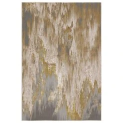 Achilles Abstract Gold/ Gray Area Rug (9'3"X13')
