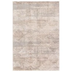 Aspen Geometric Tan/Bronze Area Rug (7'10"X10'6")