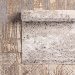 Breeze Abstract Gray/Brown Area Rug (6'7"X9'6") -France and Son Store CTY35 5 888bc1f6 b2d7 4f80 bdf2 9d7c33f0bfff