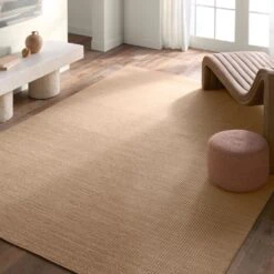 Elian Handmade Solid Tan Area Rug (9'X12') -France and Son Store DAN02 4 f6c858a8 7f4c 41be 8b6e 239281630860