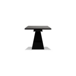 The W Double Extension Dining Table Slate Grey Ceramic Top, Black Powder Coated Steel Base 13 The W Double Extension Dining Table Slate Grey Ceramic Top, Black Powder Coated Steel Base -France and Son Store DTA THEW SLAT 5