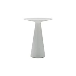Maldives Bar Table White Solid Surface, Indoor-Outdoor