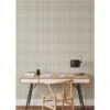 Clark Plaid Wallpaper -France and Son Store Desk2 ClarkPlaid BerteautBeige