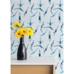 Divers Wallpaper -France and Son Store Divers Blues 1