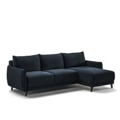 Dolphin Full XL Sleeper With Reversible Chaise - Glamour Fabric -France and Son Store DolphinEDSectionalLoveseatChaiseGlamour13 133 12Black b0547994 af1b 4d48 b02a 76a2a11df14b