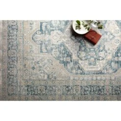 Magnolia Home By Joanna Gaines X Loloi Elise Neutral / Blue 7'-11" X 10'-5" Area Rug -France and Son Store ELISELI 01NTBB 4 b331fc64 f143 4f56 8b7e 9c75f0ea6b7f