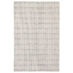 Veranda Handmade Trellis White/ Gray Area Rug (7'10"X9'10")