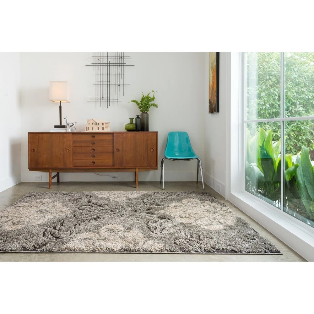Loloi Enchant Smoke / Beige 2'-3" X 8'-0" Runner Rug 5 Loloi Enchant Smoke / Beige 2'-3" X 8'-0" Runner Rug - Image 3