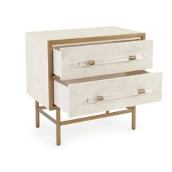 Kyrell Nightstand - White -France and Son Store EUR 01 0414 2