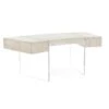 Kensington Side Drawer Curved Desk - White -France and Son Store EUR 02 0339 cfe248bb 83da 41dd 9934 591028d0b5e1