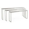 Silvered Kano Nesting Tables S/3 - Silver, White -France and Son Store EUR 02 0350S3 431e60be d1bb 47a2 9691 a8d1ddad63d4