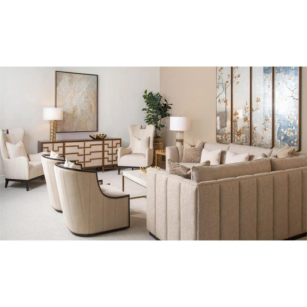 Rectangular Calcite Coffee Table - Brass 9 Rectangular Calcite Coffee Table - Brass - Image 7