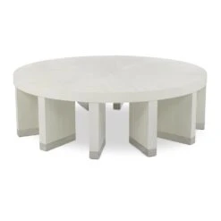 Rotate Cocktail Table, White