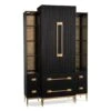 Solis Satin Cabinet - Black -France and Son Store EUR 04 0478