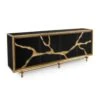 Revne Black Credenza - Black, Gold -France and Son Store EUR 04 0754 3df30f67 dd6d 4341 896b 90726bec2eff