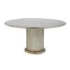 Dorien Dining Table, Glass Top