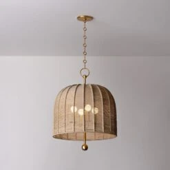 Lonnie Pendant - Vintage Gold Leaf -France and Son Store F1620 VGL 001 6aad5c76 9d78 4e21 808a 24bd9a646d8b
