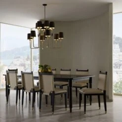 Nabil Dining Table - Brown -France and Son Store FDS09.e1 e007bd4a 5719 4c9e b730 839dc06db6a2