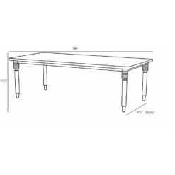 Nabil Dining Table - Brown -France and Son Store FDS09.l1 d116d521 63d1 4684 9db3 0d523cc97710