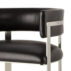 Kelly Hoppen Art Dining Chair - Black Leather - Set Of 6 -France and Son Store FIC2060 c5c39c70 7b5f 46f7 8df6 c780cbfe8799