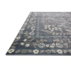 Rifle Paper Co. X Loloi Fiore Navy Grey 2'-7" X 4' Accent Rug -France and Son Store FIORFIO 01NVGY 18 f71724ab 3a0f 4f21 afca 86250ff6de8e
