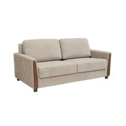 Luna NordicREST Sofa Bed + Axel Power Recliner Set -France and Son Store FJ Lune Queen Closed Maple Grey 1