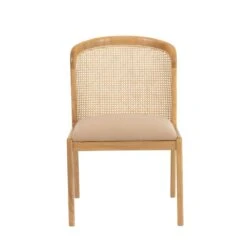 Elbie Cane Dining Side Chair - Set Of 6 -France and Son Store FL1095BGE 1