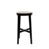Jeanneret Round Bar Stool With Cane Seat