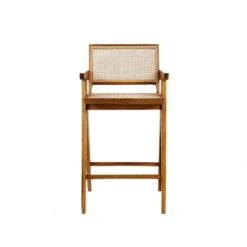 Jeanneret Barstool With Arms Hand Caned Seat And Back 13 Jeanneret Barstool With Arms Hand Caned Seat And Back -France and Son Store FL1325NTRL 1 66b38471 9957 4061 b8c6 a2e490bcf38f