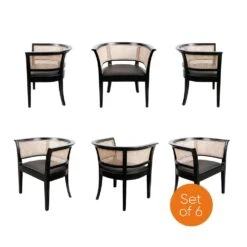 Aimee Cane Dining Armchair - Set Of 6