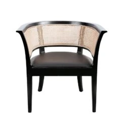 Aimee Cane Dining Armchair - Set Of 6 -France and Son Store FL1377BLK 1