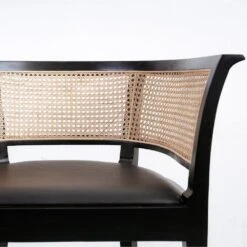 Aimee Cane Dining Armchair - Set Of 6 -France and Son Store FL1377BLK 6