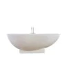 Terrazo Stone Bath Tub Freestanding - Natural -France and Son Store FL1701WHT 1