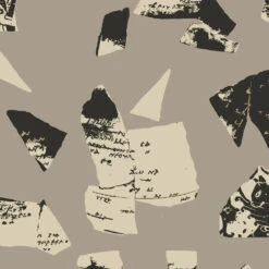 Bo-Kaap Curb Wallpaper -France and Son Store FM23 Bo KapCurb NewsPrintGray