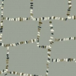 Tulum Ruins Wallpaper -France and Son Store FM23 TulumRuins AshBlueGray