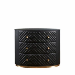 Harvard Three Drawer Chest - Black