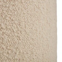 Lenore Solid Cream Cylinder Pouf -France and Son Store FOL03 2