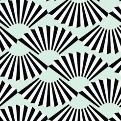Fanning Out Wallpaper -France and Son Store FanningOut Mint