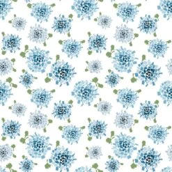 Honey & Hank Fifty States Hydrangea Wallpaper -France and Son Store FiftyStatesHydrangea Blue PS HoneyandHank