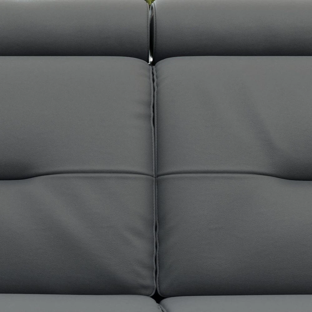 Monte Carlo 2 Seat Power Recliner Sofa - Graphite Leather 7 Monte Carlo 2 Seat Power Recliner Sofa - Graphite Leather - Image 5