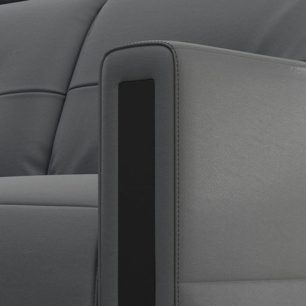 Monte Carlo 2 Seat Power Recliner Sofa - Graphite Leather 6 Monte Carlo 2 Seat Power Recliner Sofa - Graphite Leather - Image 4