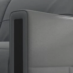 Monte Carlo 3 Seat 97" Power Recliner Sofa - Graphite Leather -France and Son Store Fjords Monte Carlo 3 Seat AL Graphite Detail 3 1a356a8d 391d 4df6 9438 b461357b8b57