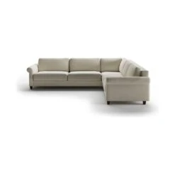 Hugo Rolled Arm King Sleeper Sectional - Atlantic Fabric