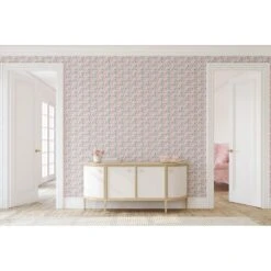 Fruit Of The Wine Wallpaper -France and Son Store FruitofWineRose EntryHall