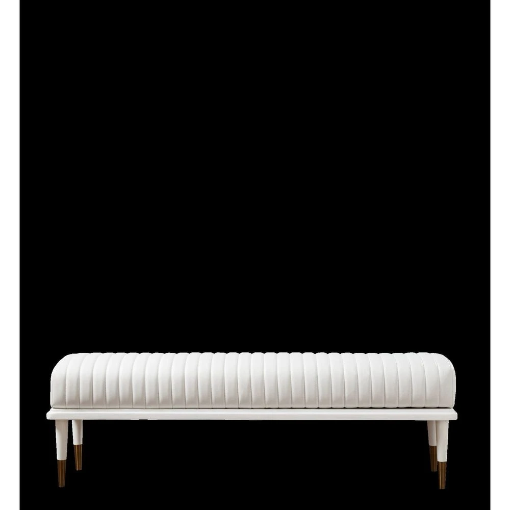 Stanford End-Of-Day Bench - White 3 Stanford End-Of-Day Bench - White