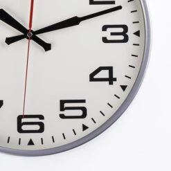 Mid Century Bedford Clock - Silver -France and Son Store G131614SILVER11