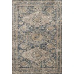 Loloi Gaia Denim / Taupe 2'-6" X 8'-0" Runner Rug