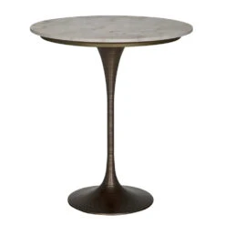 Noir Joni Bar Table - Aged Brass