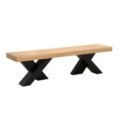 Noir Gravity Bench - White Oak -France and Son Store GBEN145WO ea9b1920 c57c 4c97 a70c a560b40c174c