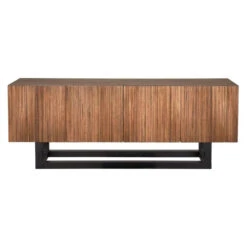 Noir Thomson Sideboard - Dark Walnut With Matte Black